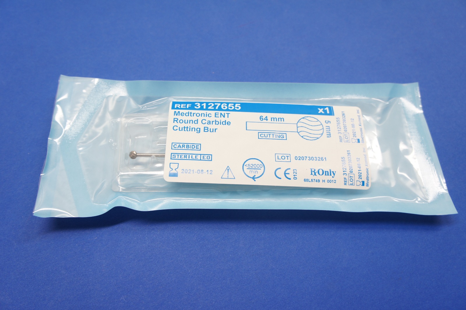 Medtronic 3127655 ENT Round Carbide Cutting Bur 64mm x 5mm eBay