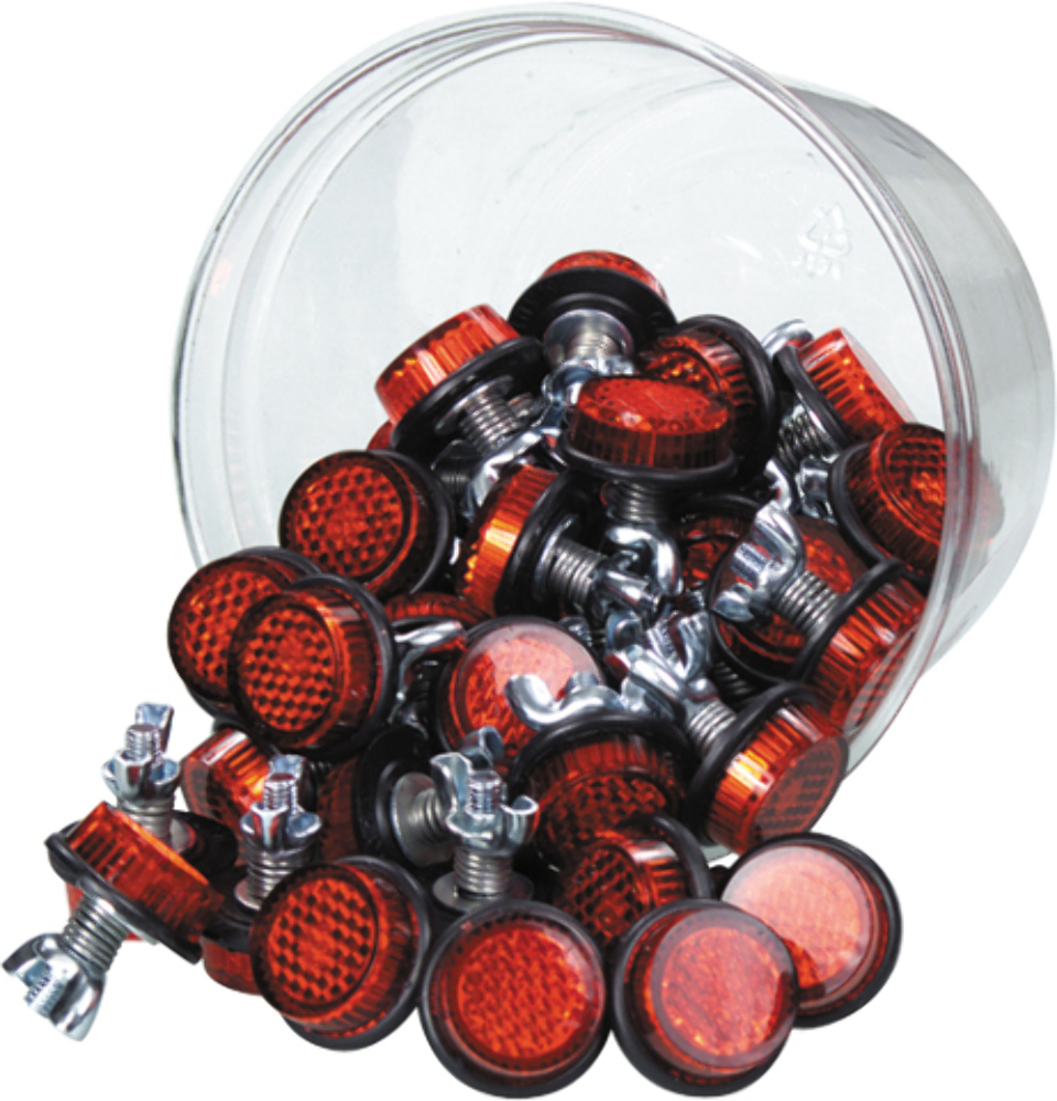 Chris Products Mini-Reflectors Red 150/PK CH150R 60-1344-WPS