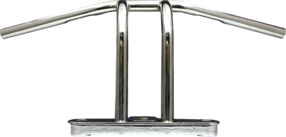 West-Eagle Pullback Riser Bar W/Dimples Stainless/Polished 1