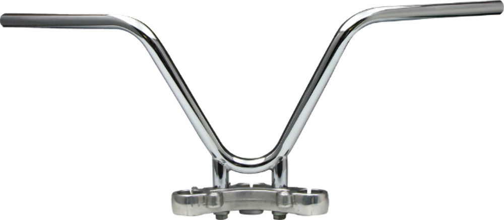 West-Eagle Three Bent Bar W/Dimples Steel/Chrome 1