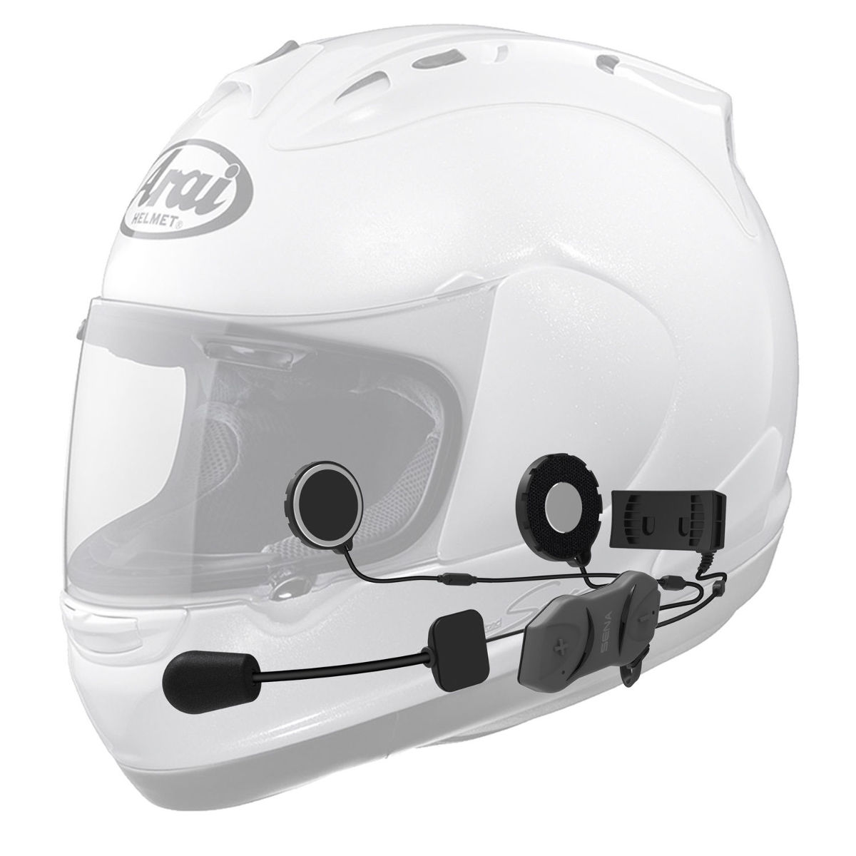 SENA 10R Motorcycle Helmet Low Profile Bluetooth Headset 10R-01 (w/o