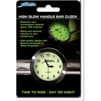 Streetfx Superglow Handlebar Clock Chrome 1045902 12-6746CH-WPS