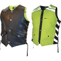 Missing Link D.O.C. Reversible Safety Vest Black/Hi-Viz Mens All Size  Small-3XL 261-1100S-WPS