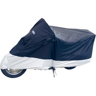 WPS Deluxe Motorcycle Cover L Black/Silver 111386 27-6028-WPS