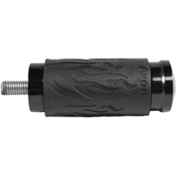 Avon Shifter/Brake Peg Flame Black & Chrome 40-4315BK-WPS