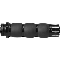 Avon Grips Vel Air Rival Black & Chrome H-D Fly By Wire Throttle 40-4717BK-WPS