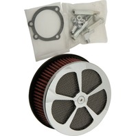 Harddrive Round Air Cleaner Hp 5-Spoke Chrome 5-7/8