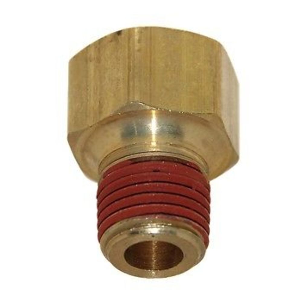 NIB Crusader 7.4L 8.2L V8 GM Fuel Line Connector 3/8 NPT3/8 Flare