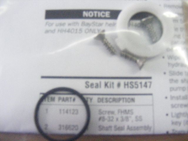 MARINE BOAT TELELFEX HS5147 BAYSTAR HELM SEAL KIT PAIR 2