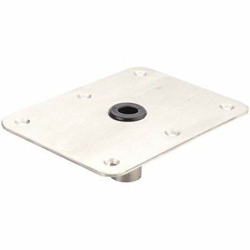 Attwood SwivlEze LockPin Base Plate 6"X 8" Stainl Steel/Nylon Bushing