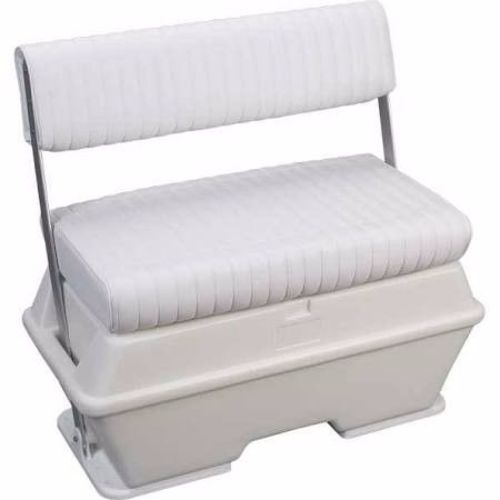 Moeller Deluxe Swing Back Cooler / Livewell Seat 72 Quart Boat Marine