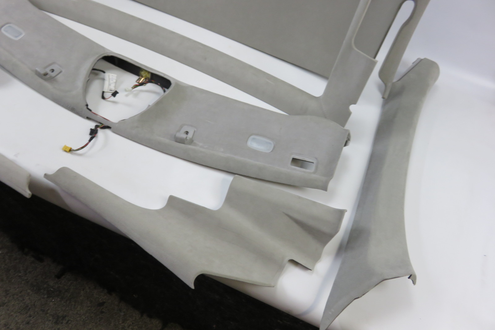 04 Mercedes R230 SL55 AMG interior headliner trim set alcantara alpaca gray eBay