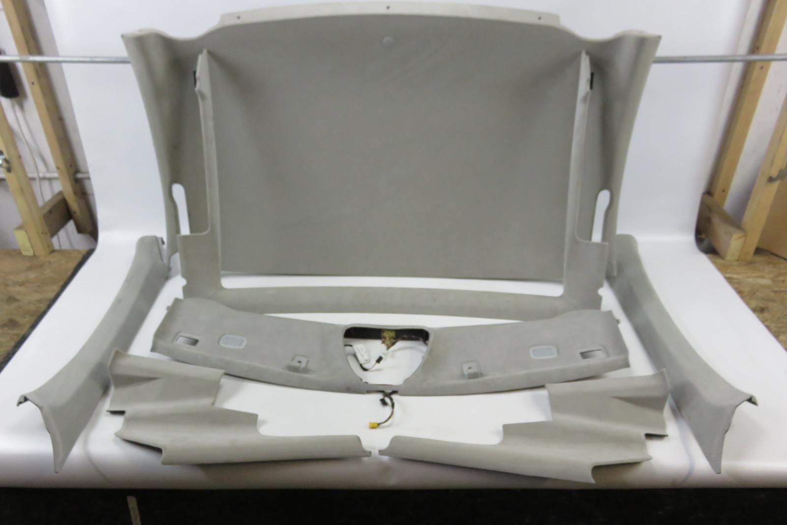 04 Mercedes R230 SL55 AMG interior headliner trim set alcantara alpaca gray eBay