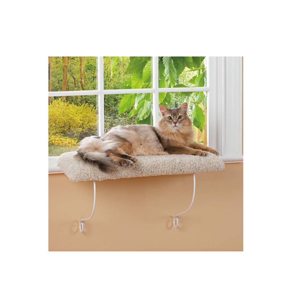 Cat Window Perch with Sherpa Soft Fabric Cover eBay