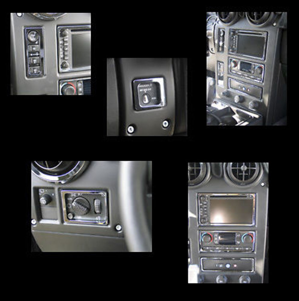 Pirate Mfg H20049SC 200307 H2 Hummer SUV & SUT Chrome Billet 6 Piece