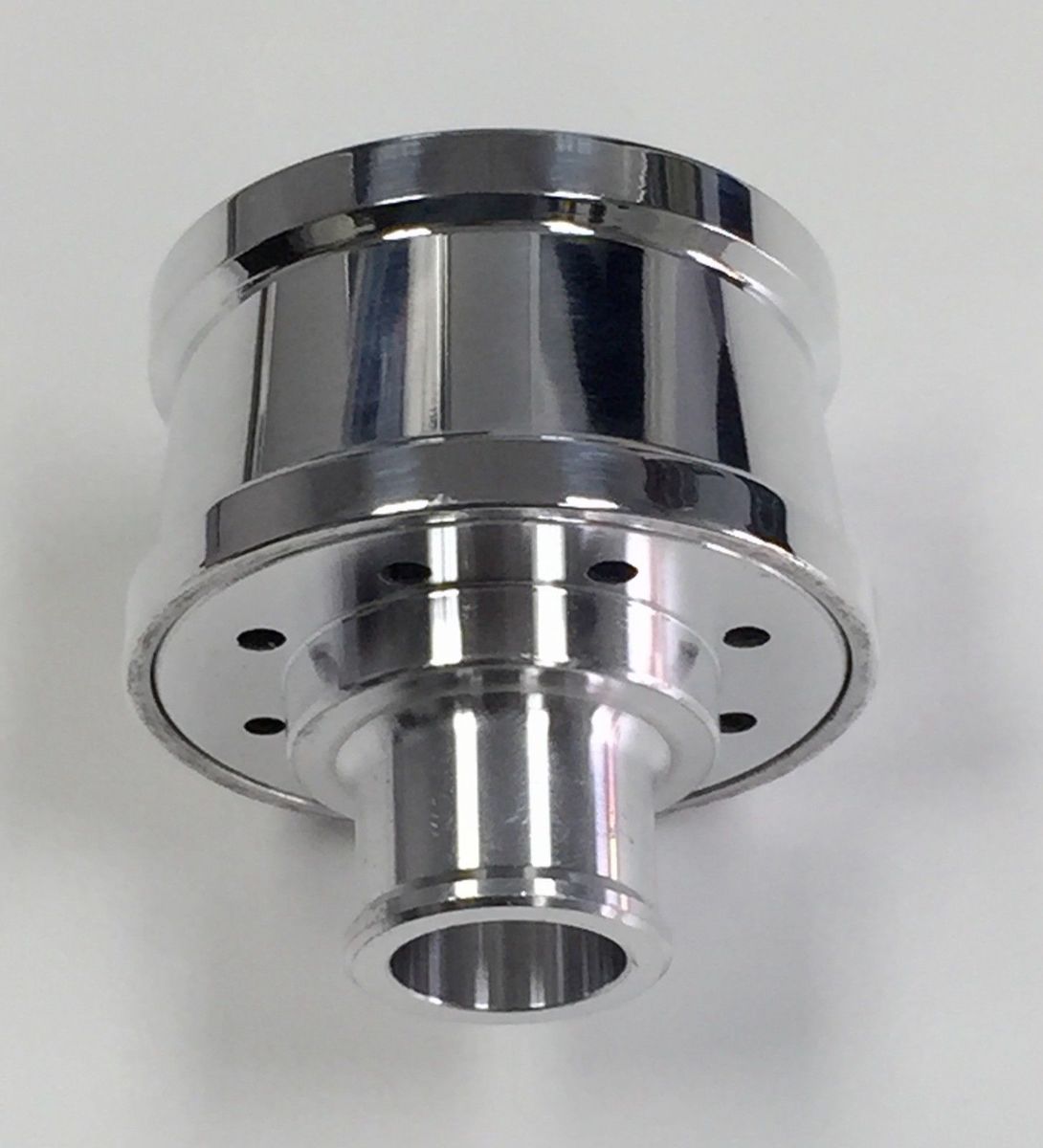 Chrome Aluminum Ball Milled Valve Cover Breather - With Grommet! Perfect For Street Rods, Rat Rods, Classic Cars.
