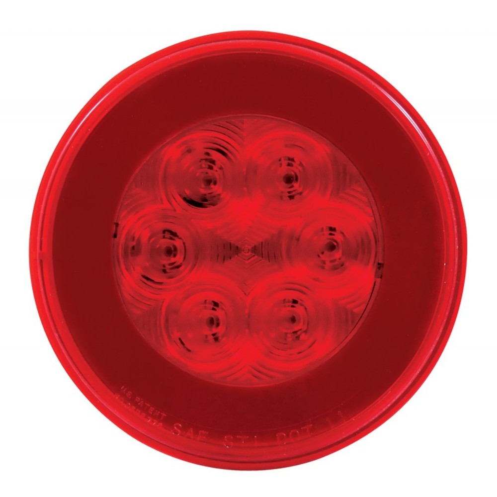 2 21 Red Led 4 U0026quot Round U0026quot Glo U0026quot S T T Light