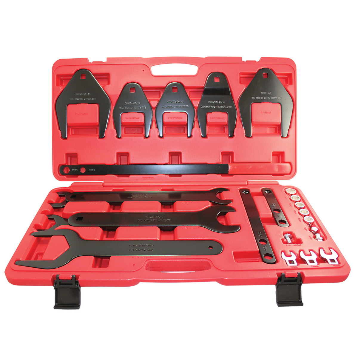 24 Piece Fan Clutch Removal Installation Serpentine Belt Tool And