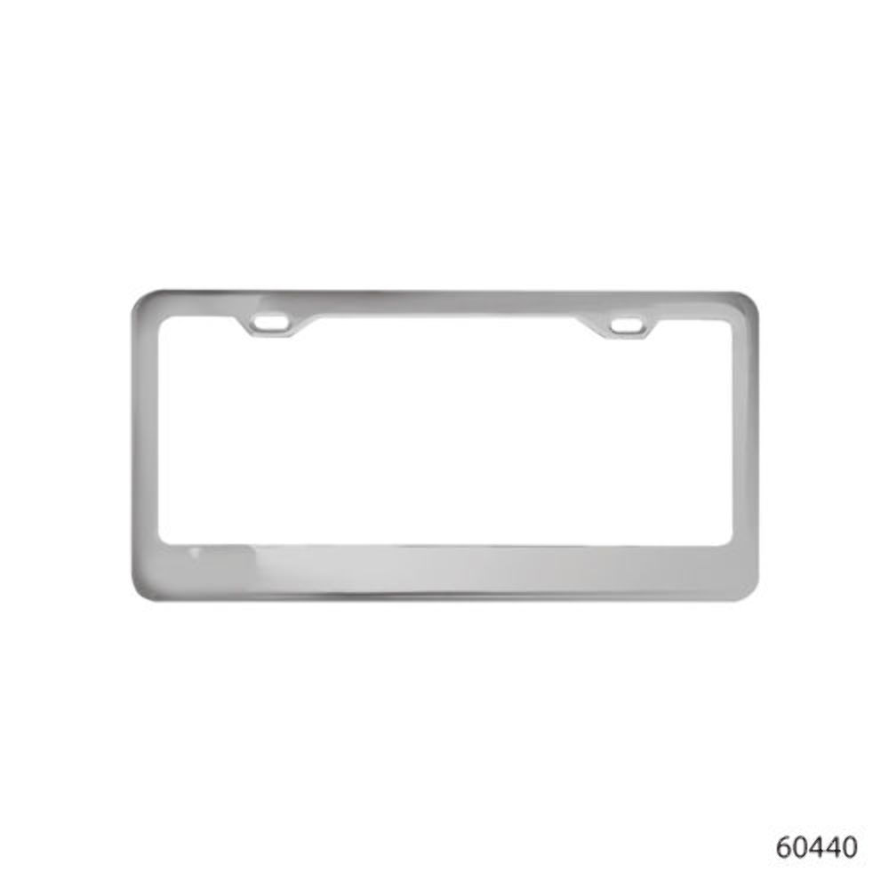 Chrome 12 x 63/8 Hot Rod 2 Hole License Plate Frame Pirate Mfg