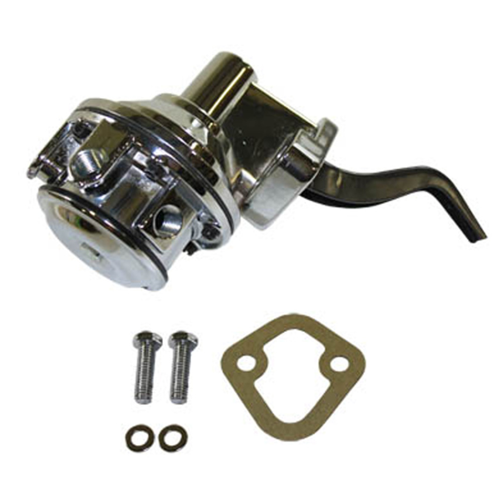 Chrome Mechanical Fuel Pump Pontiac V8 301 326 350 389 400 455 80GPH 1/