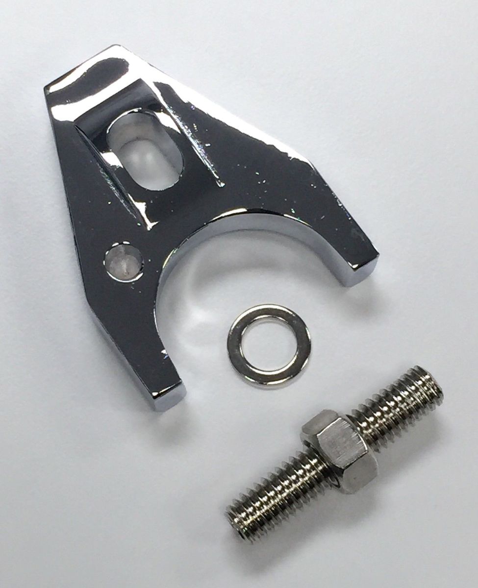 Hot Rod Chrome Aluminum Distributor Hold Down Clamp SBC 350 BBC 454