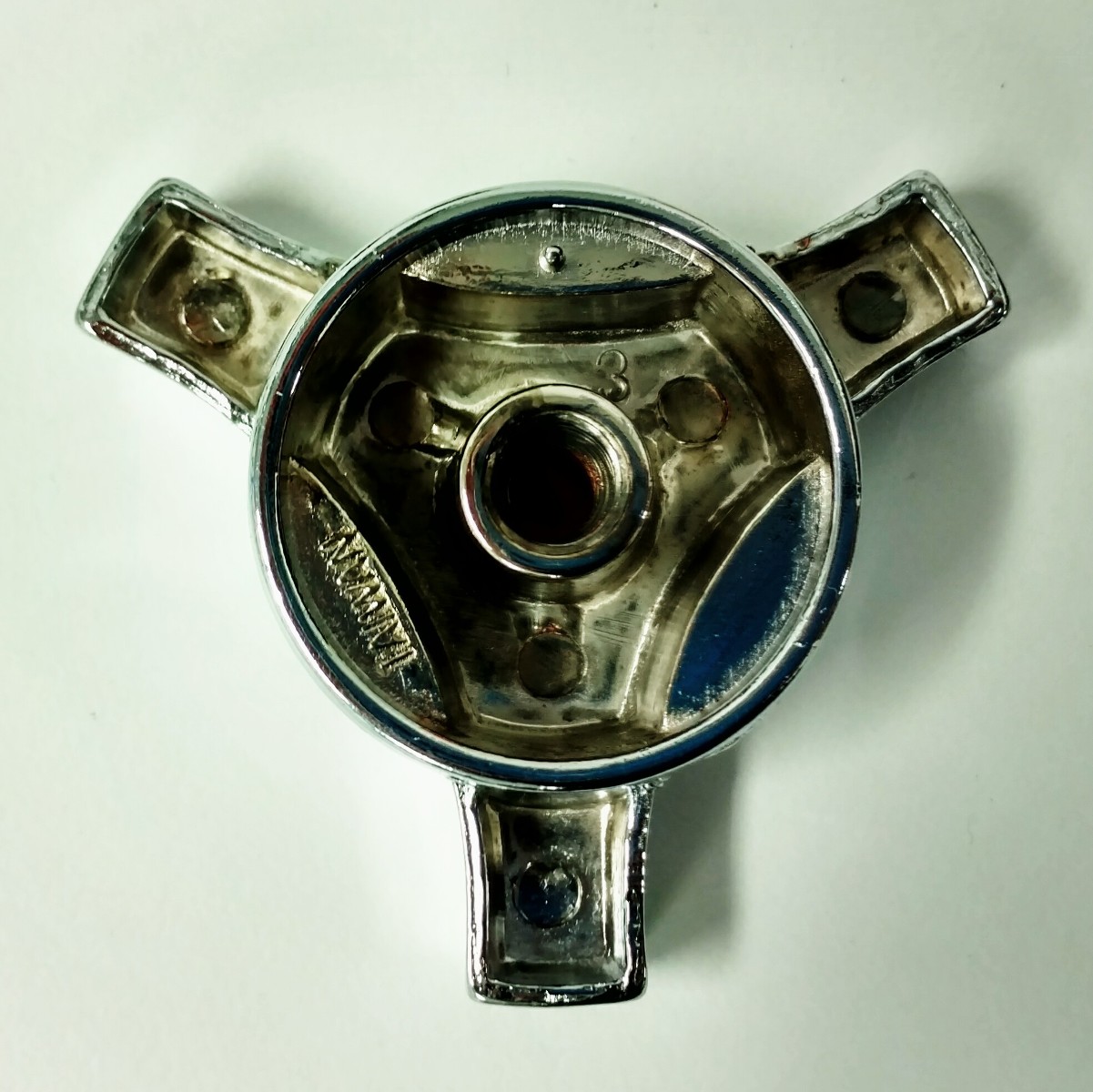 Black & Chrome Large Spinner Air Cleaner Wing Nut Universal Chevy Ford