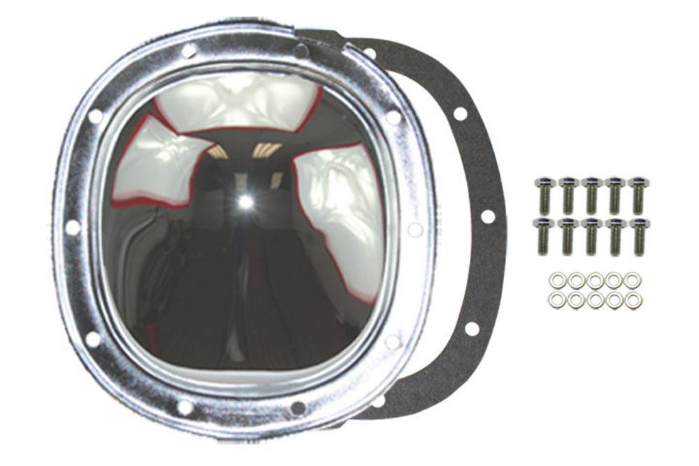 Chrome Steel Chevy GM 10 Bolt Differential Cover For 7.5 7.6 8.5 8.6