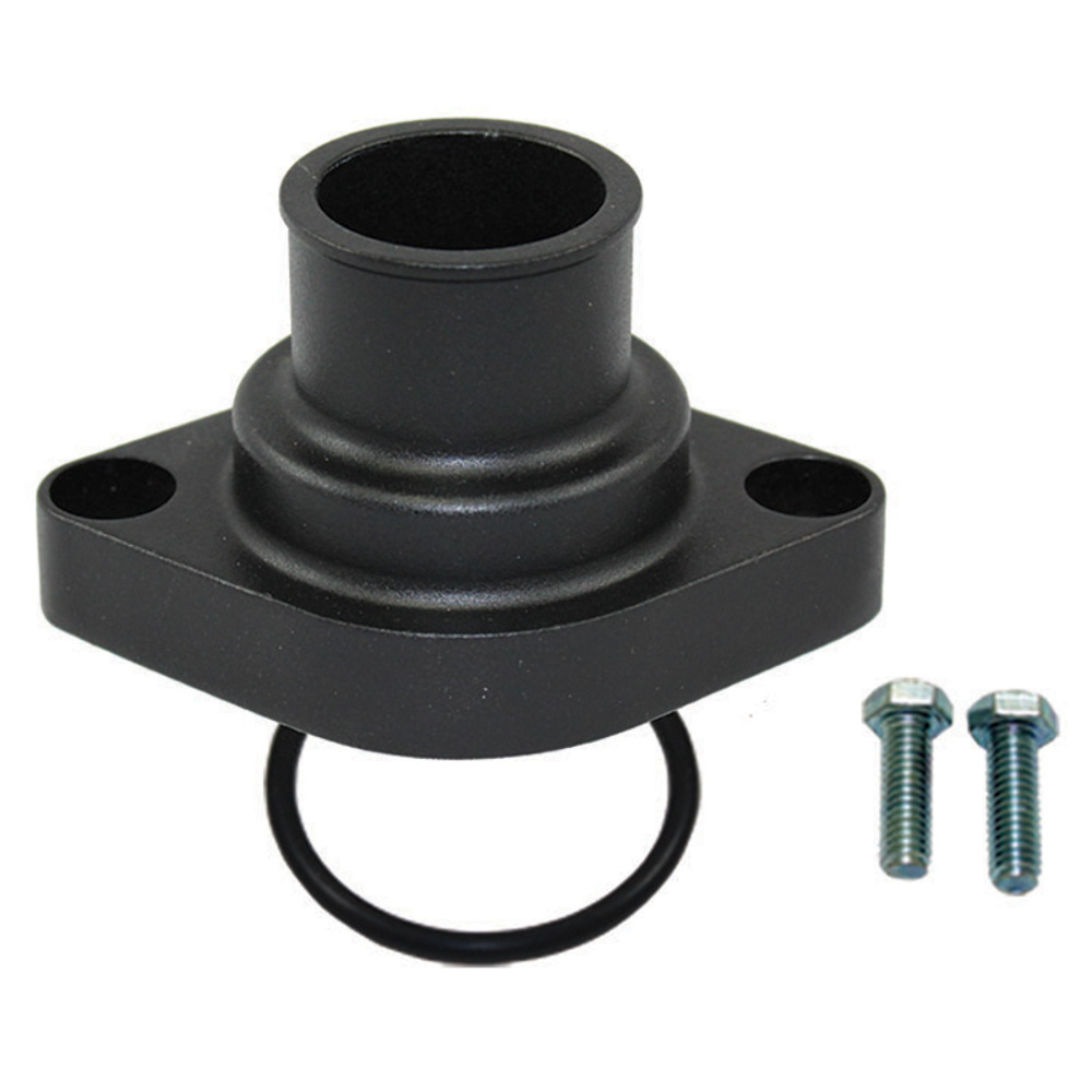 SBC BBC Aluminum Chevy 350454 Straight Up Water Neck Black Pirate Mfg