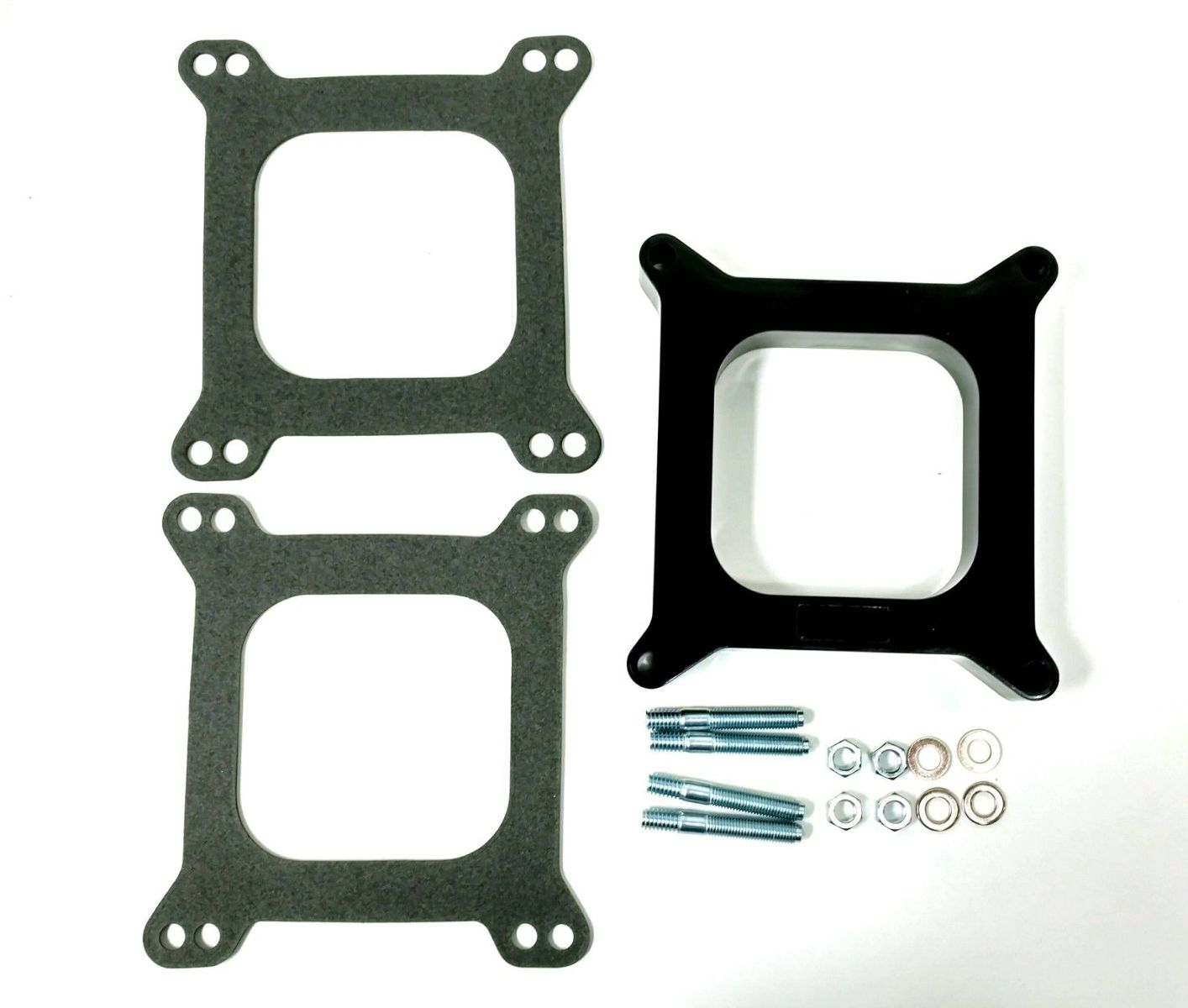 1" Open Square Phenolic Carburetor Spacer Fits Edelbrock Holley SBC BBC