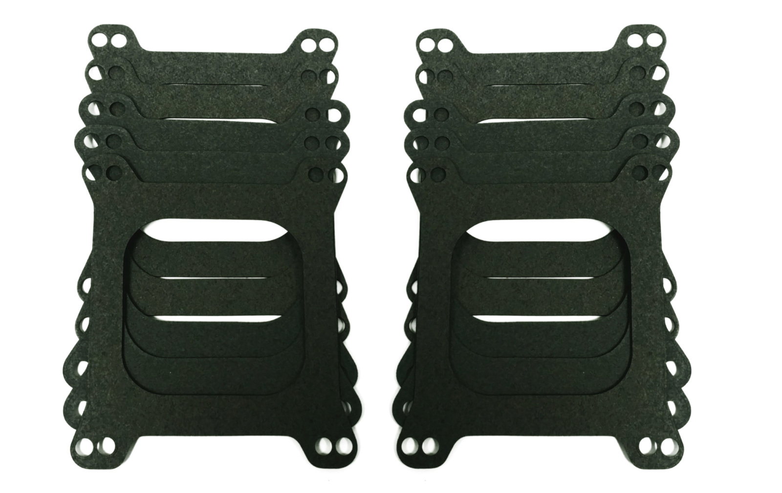 (10) Holley Carburetor Base Gaskets Open Center 4 BBL Flange Edelbrock