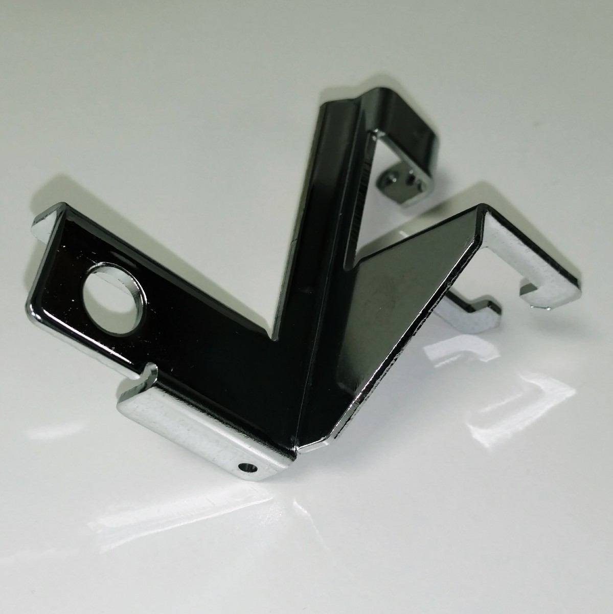 Chrome Carb Mounted Throttle Cable Linkage Bracket GM Manual