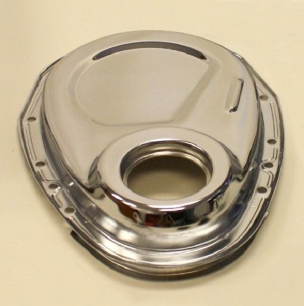 Small Block Chevy Chrome 327 350 400 Timing Chain Cover SBC GM Pirate Mfg