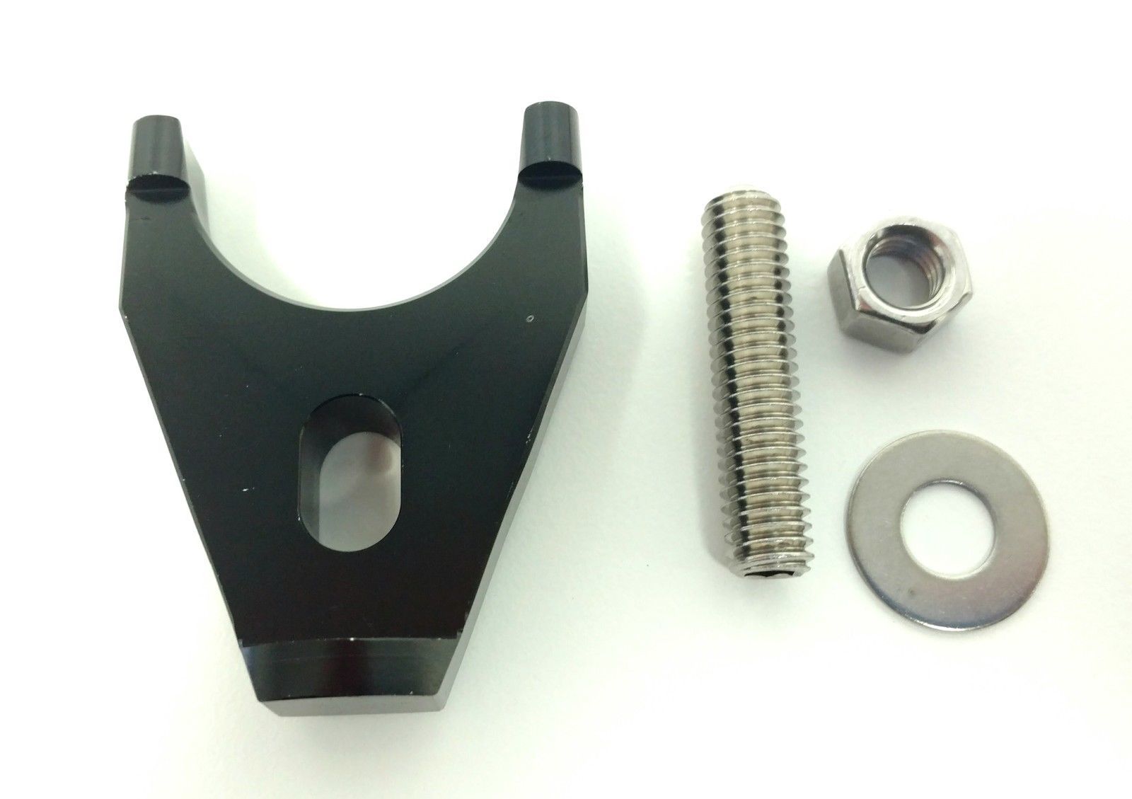 Hot Rod Black Billet Aluminum Distributor Hold Down Clamp SBC 350 BBC