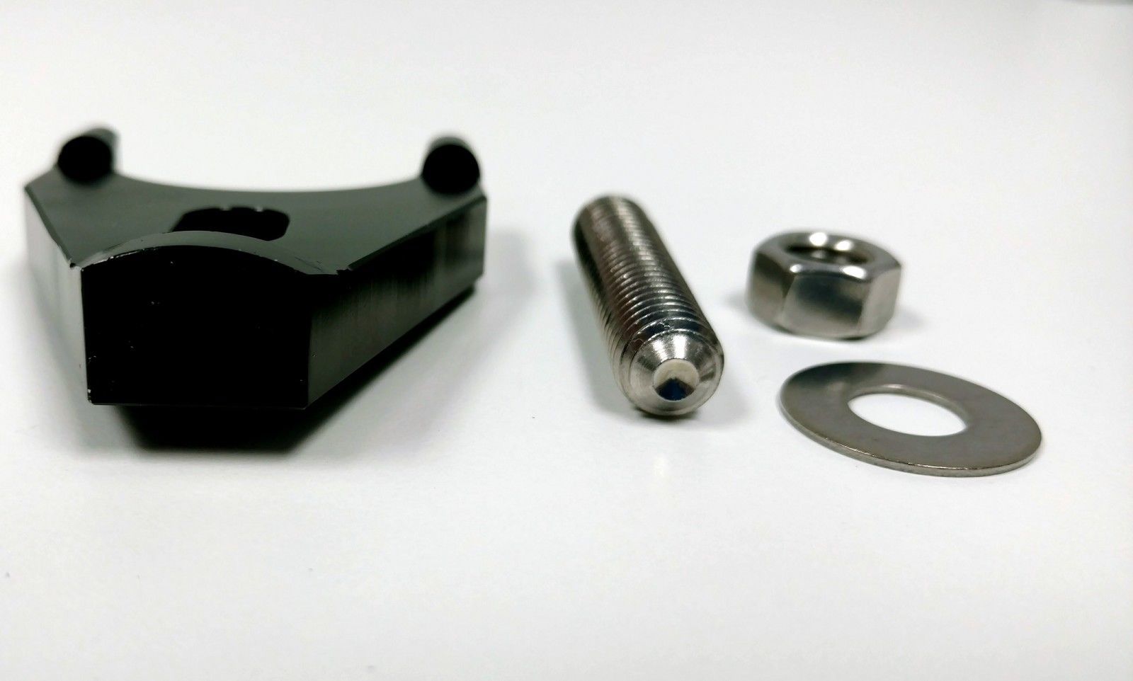 Hot Rod Black Billet Aluminum Distributor Hold Down Clamp SBC 350 BBC