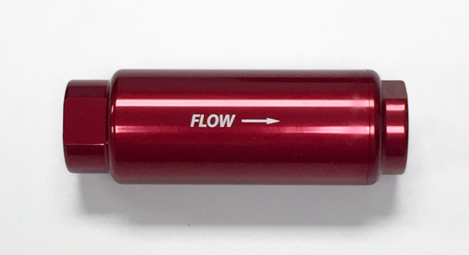 Aluminum Racing Inline Fuel Filter w/Stainless Element 3/8 NPT IN/OUT