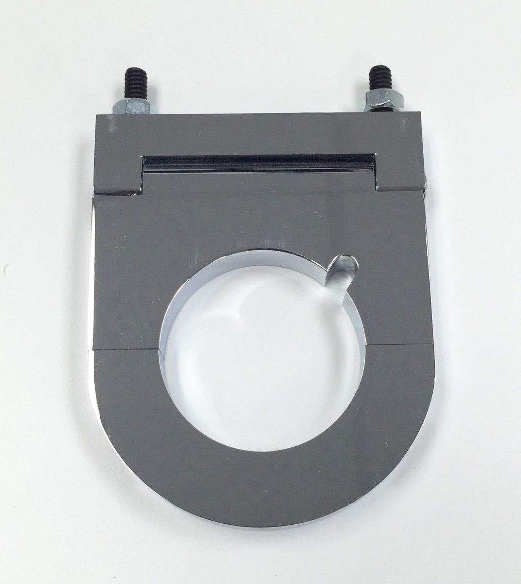 Hot Rod Chrome Aluminum 2 x 2 1/2 Inch Steering Column Drop W/Key Notch