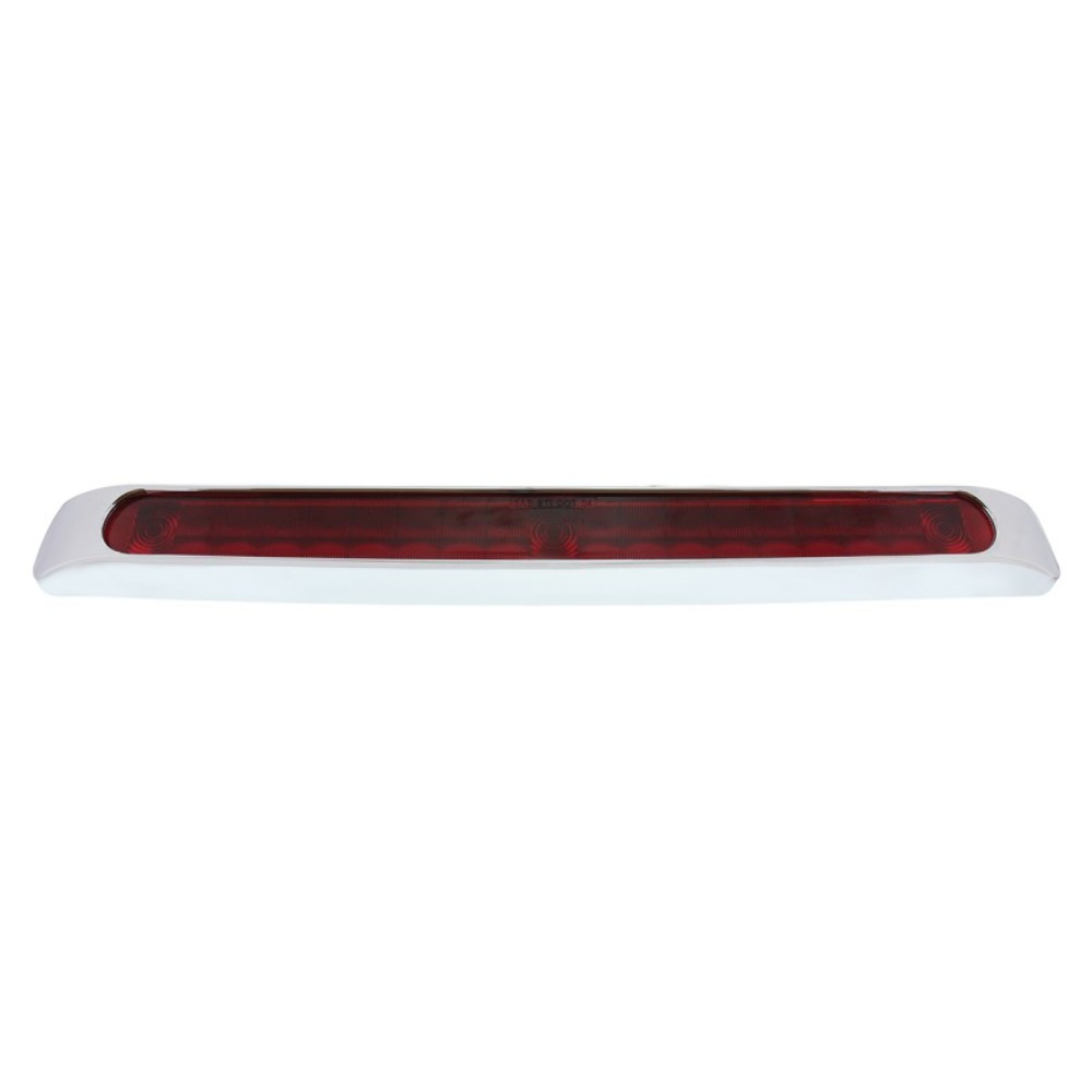 17" LED Tail Light Bar With Chrome Bezel Red LED And Lens Stop Turn