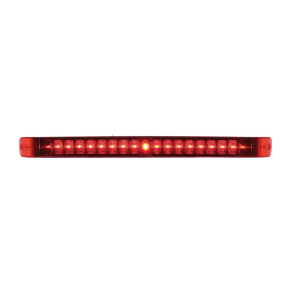 17" LED Tail Light Bar Red LED & Lens 19 LED with Stop/Turn/Tail