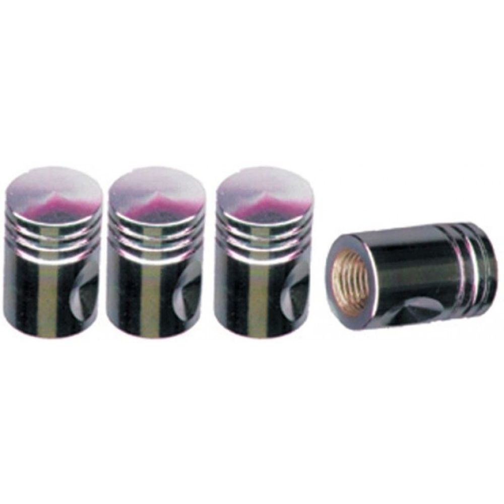 Chrome Piston Custom Valve Stem Caps, Fits Standard Wheels, Set of 4 eBay