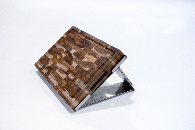 BBQ-C TEAK END CUT CUTTING BASE BOARD WITH BASE