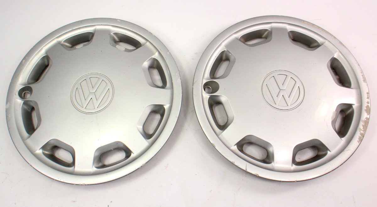 Genuine Hub Cap Wheel Cover Pair 14" 9399 VW Jetta Golf MK3 1HM 601