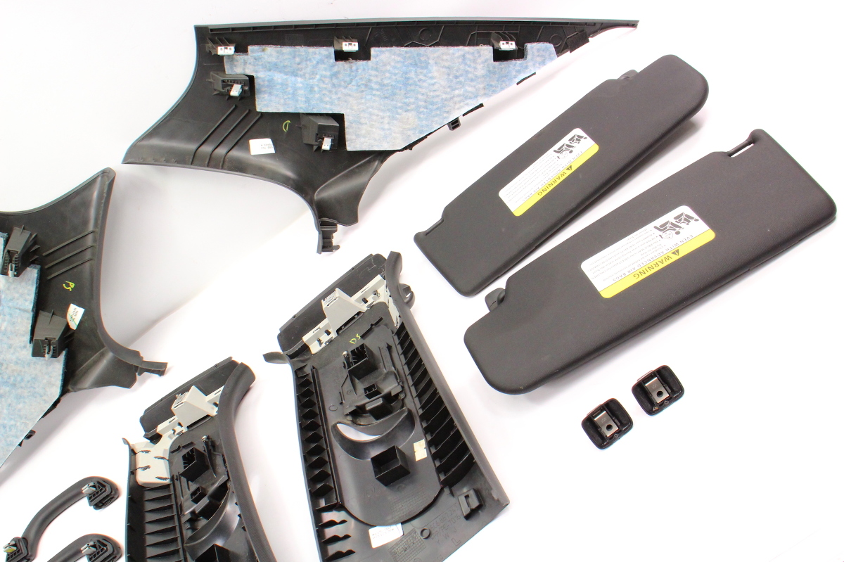 Black Upper Headliner Interior Trim Pillars 1118 VW Jetta GLI MK6