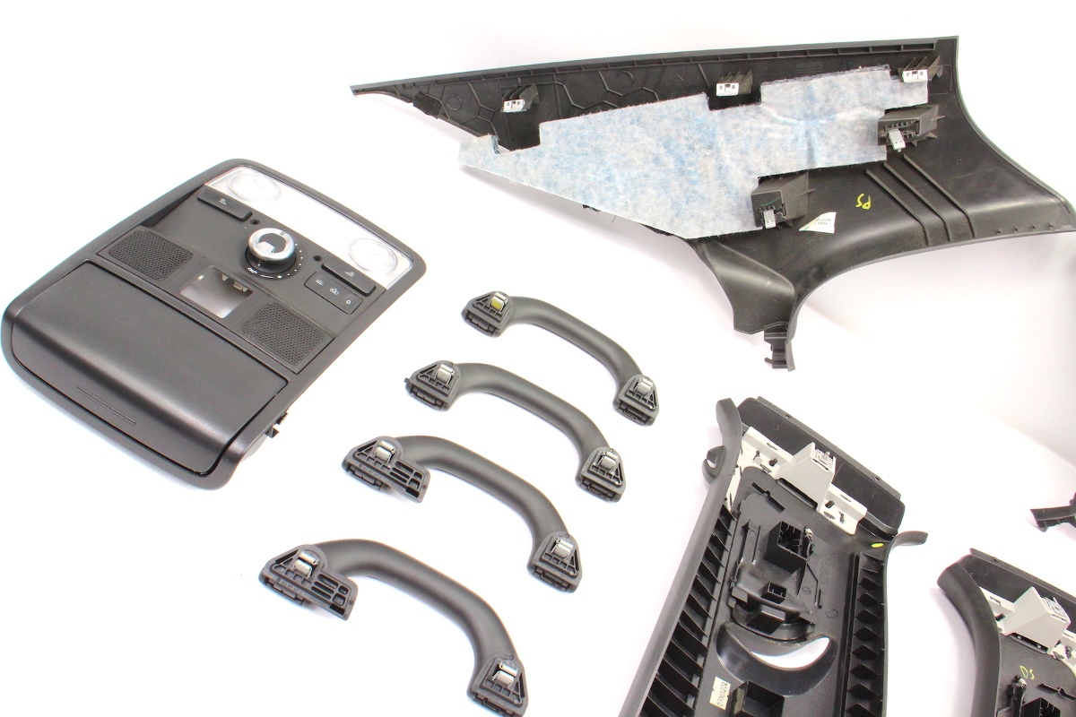 Black Upper Headliner Interior Trim Pillars 1118 VW Jetta GLI MK6