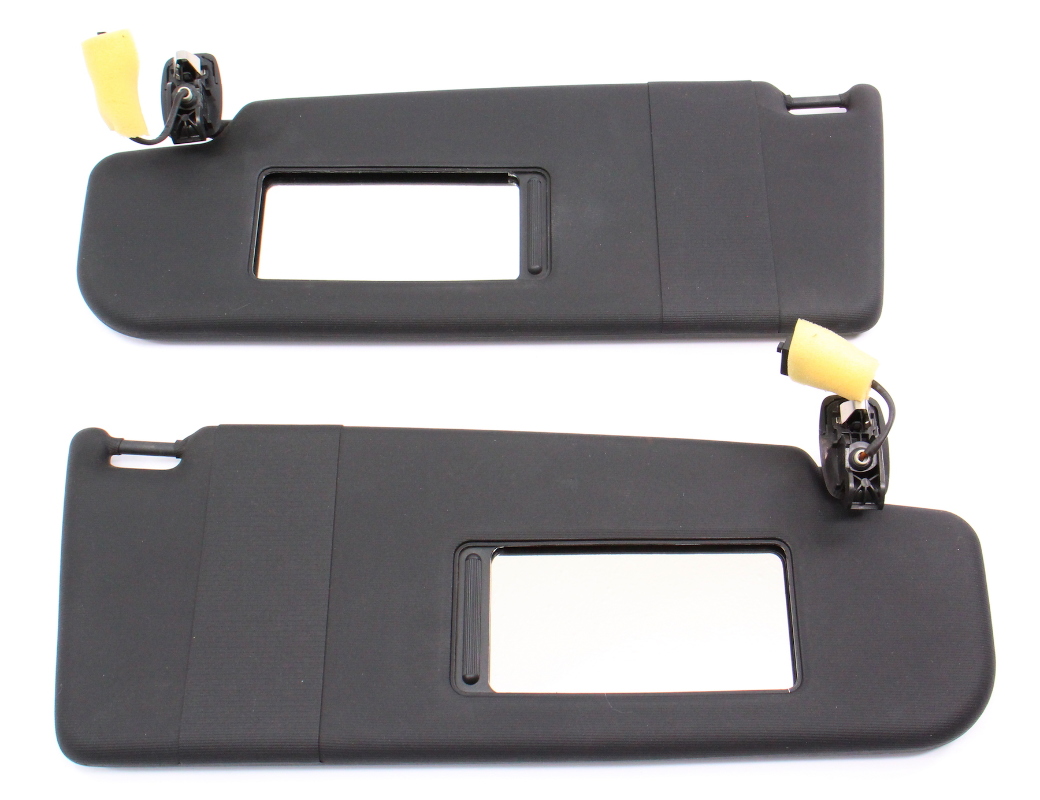 Black Sun Visor Set 1118 VW Jetta GLI MK6 Sedan Genuine 5C6 857