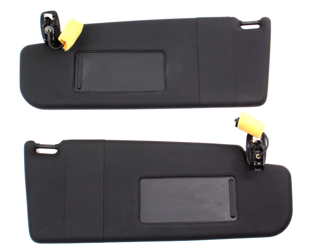 Black Sun Visor Set 1118 VW Jetta GLI MK6 Sedan Genuine 5C6 857