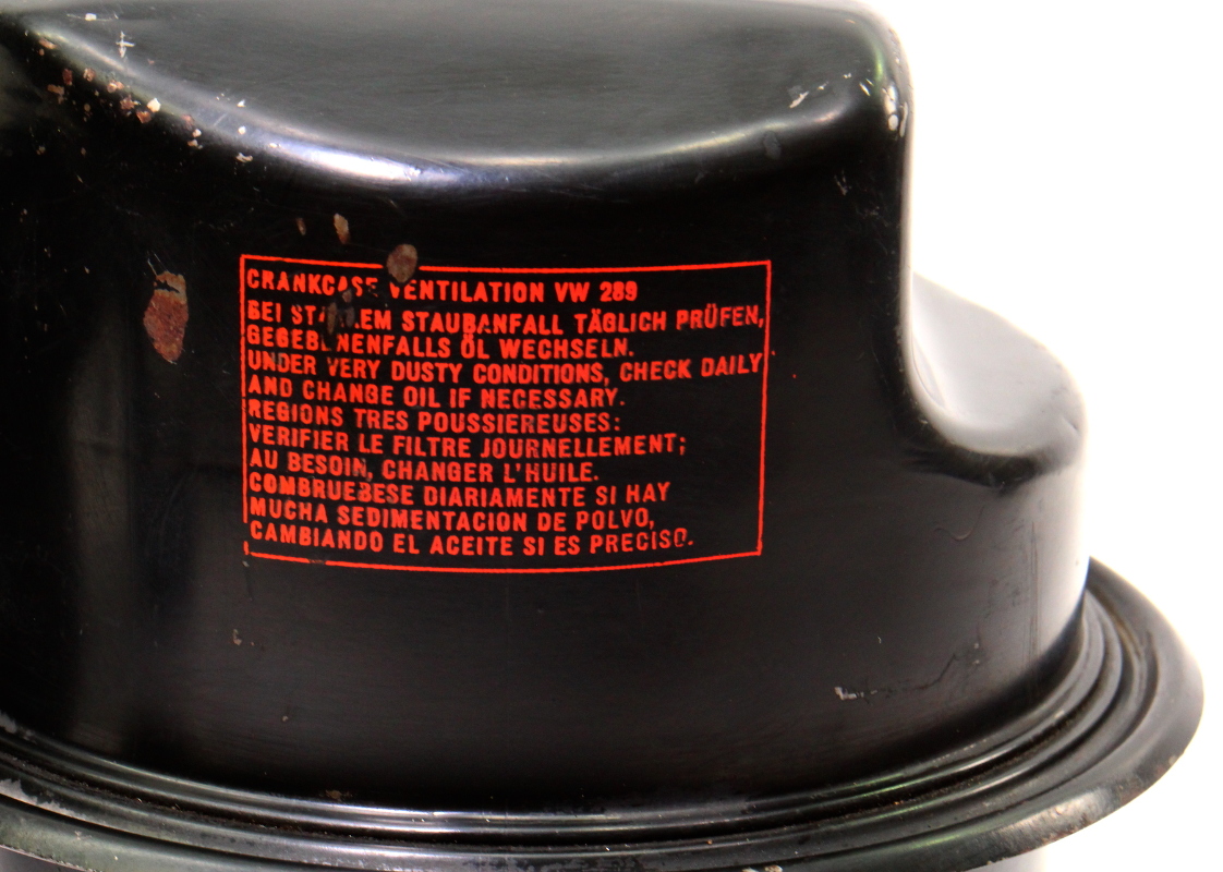 Oil Bath Air Cleaner Intake 1972 VW Bus Bay Window Aircooled 37 028