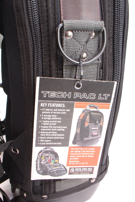 tech pac backpack tool bag