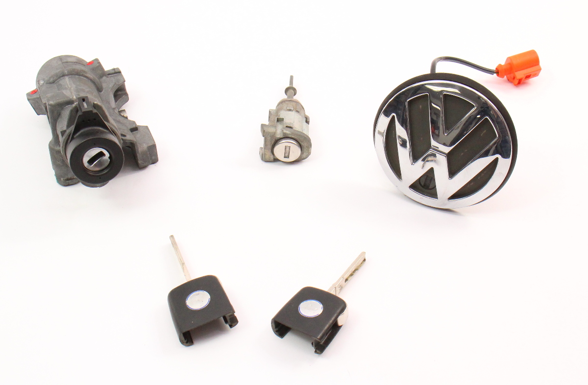 Lock Key Set Ignition Handle 9905 VW Jetta Golf GTI MK4 Beetle 4B0 905