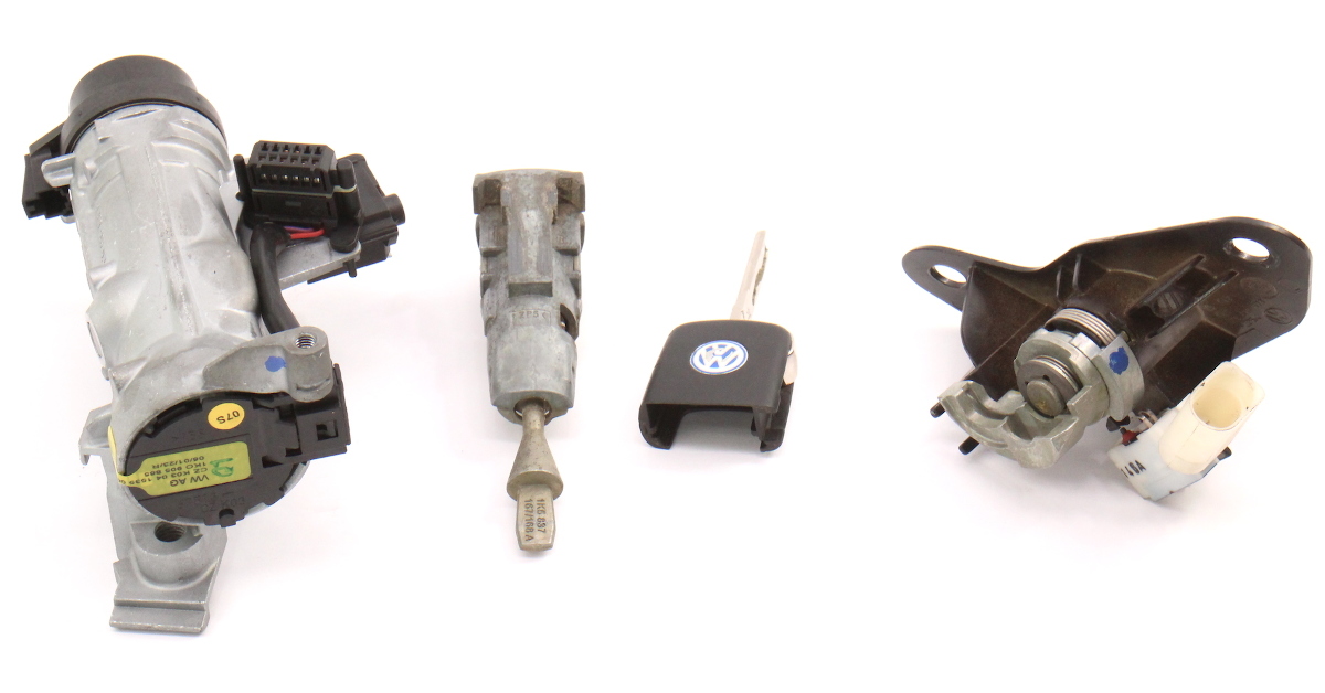 Lock Set Ignition Cylinder Door & Key VW Jetta Rabbit GTI MK5 1K0 905