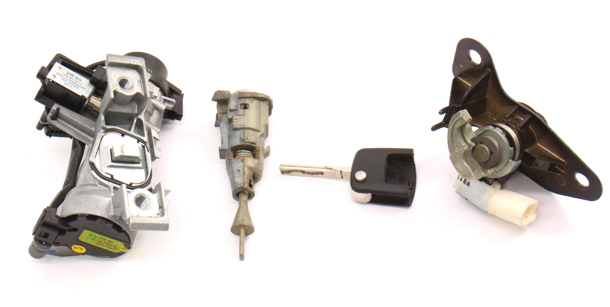 Lock Set Ignition Cylinder Door & Key VW Jetta Rabbit GTI MK5 1K0 905